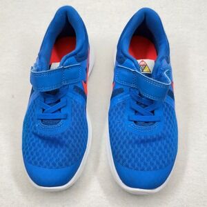 Nike Kids Revolution 12.5C Kids Sneakers Blue/Crimso Brand New Strap Unisex
